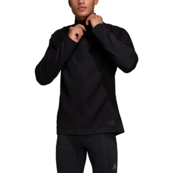 Adidas PHX Track Mens Running Jacket - Black - Picture 1 of 4